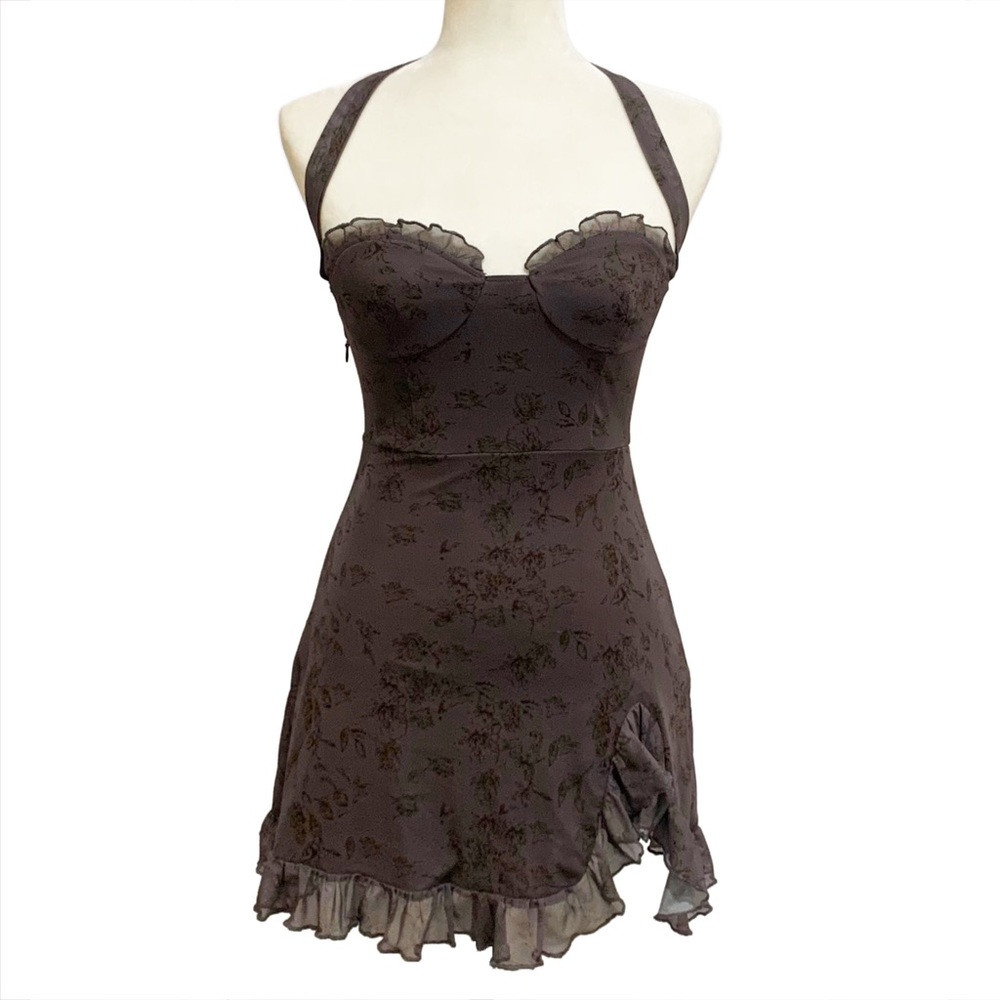 New Pink Mauve Brown Flirty Mini